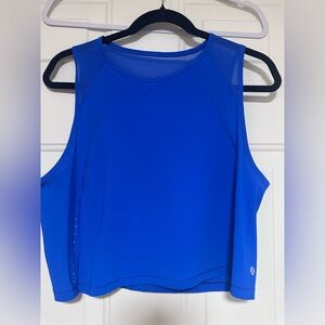 Lululemon sculpt cropped tank top back vent